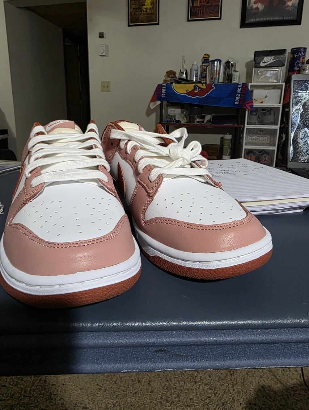 Nike Dunk Low "Red Stardust" Men’s Low-Top Sneakers Size 10.5m/12w